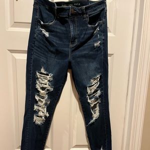 AE high rise stretch jeans size 14